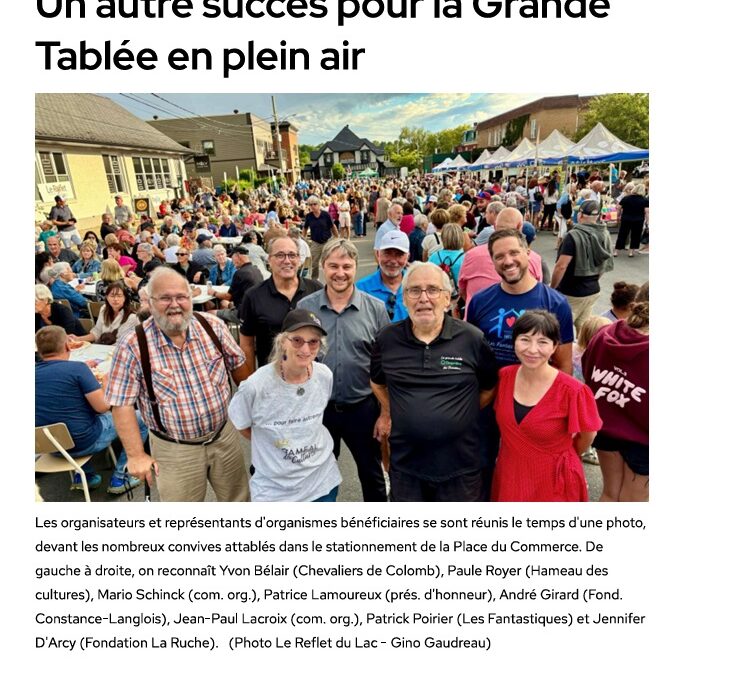 Nouveau succès du Souper Spaghetti pour la 3e édition de la Grande Tablée Desjardins des Chevaliers